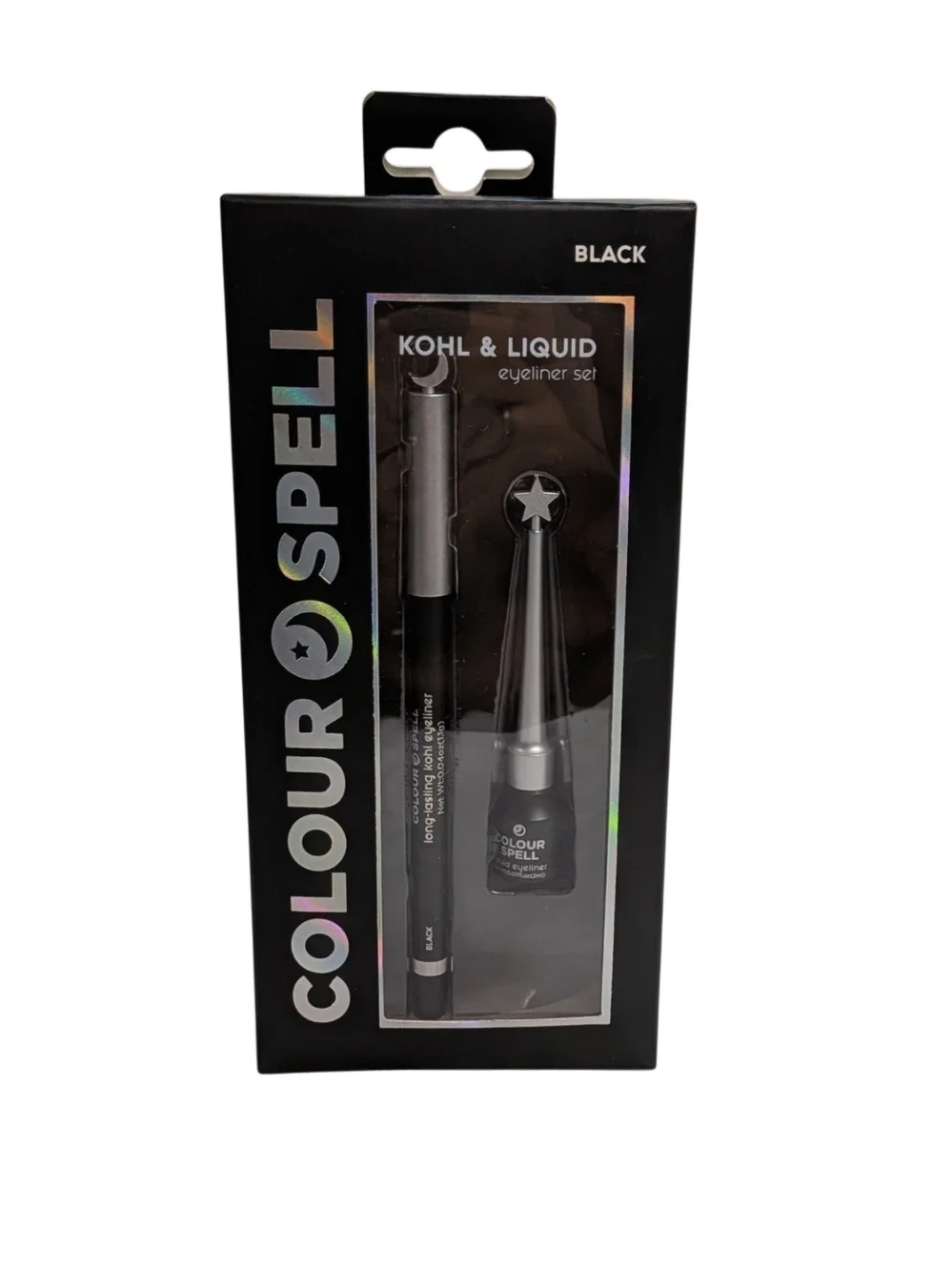 Colour Spell Kohl & Liquid Eyeliner Set Black Profusion Cosmetics NEW